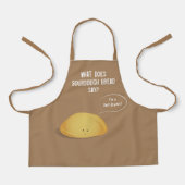 Ik ben een Zelfstarter Sourdough Brood Bruin Wit Schort (Voorkant)