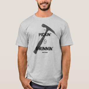 Ik ben een zoekende & grijnzende rotsjager rots ha t-shirt