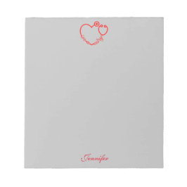 Ik ben een Zuster Stethoscoop Gepersonaliseerde Na Notitieblok