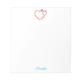 Ik ben een Zuster Stethoscoop Gepersonaliseerde Na Notitieblok