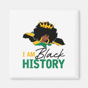Ik ben een zwarte geschiedenis Jamaica Queen en Ja Magneet