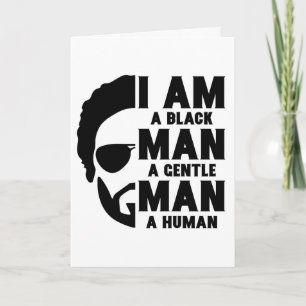Ik ben een zwarte Man afro baard Kaart