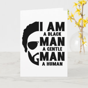 Ik ben een zwarte man Afro baard Vaderdag Kaart