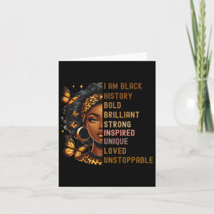 Ik ben een zwarte vrouw, prachtig, magisch, intell kaart