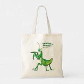 Ik ben eigenlijk een atheïst boefje dat Mantis bid Tote Bag (Achterkant)