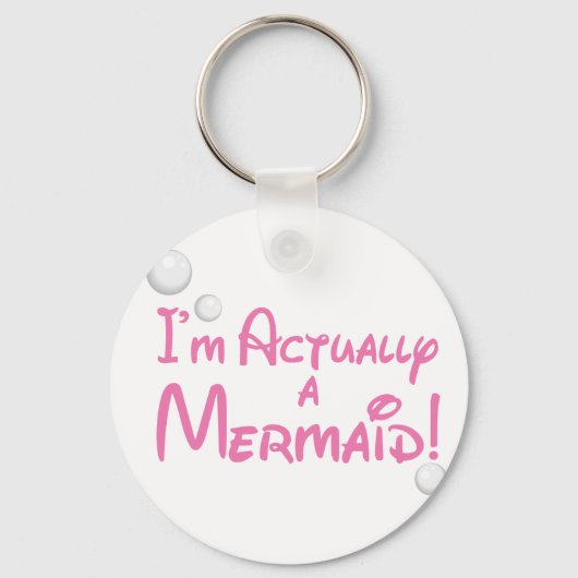 Ik ben eigenlijk een Mermaid Design Sleutelhanger (Voorkant)