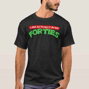 Ik ben eigenlijk in de veertig 40s Vintage Retro C T-shirt