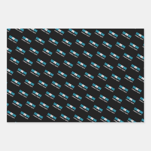 Ik ben eindelijk gestopt met roken beloning inpakpapier vel (Voorkant 3)