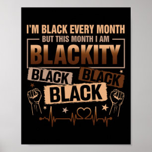 Ik ben elke maand zwart, maar deze maand ben ik zw poster