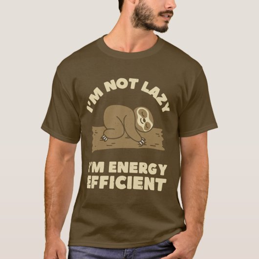 Ik ben energiezuinig t-shirt (Voorkant)