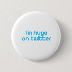 Ik ben enorm op twitter ronde button 5,7 cm