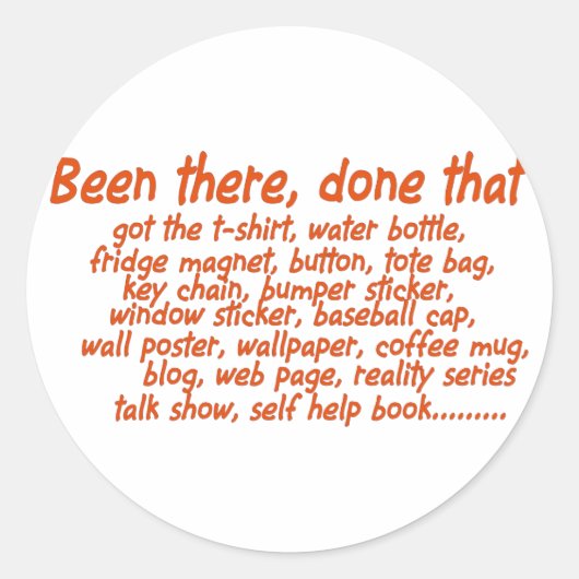 Ik ben er geweest, doe dat. ronde sticker (Voorkant)