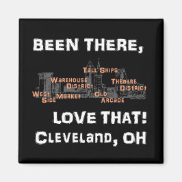 Ik ben er geweest, hou van dat! (zwart) magneet