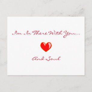 "Ik ben er met jou" Briefkaart