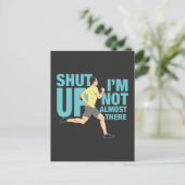 Ik ben er niet bijna. briefkaart (Staand voorkant)