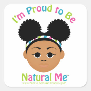 Ik ben er trots op dat ik natuurlijk ben! Cadeaus Vierkante Sticker