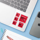 Ik ben er zeker van dat HIV geen misdaad is Sticker (Laptop met iPhone)