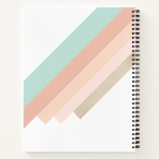 "Ik ben erg druk" Trendy Gold Script Modern Retro Notitieboek (Achterkant)