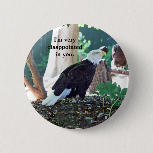 Ik ben erg teleurgesteld ronde button 5,7 cm (Voorkant)