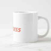 "Ik ben... Fearless" koffie-Mok Extra Grote Beker (Rechts)