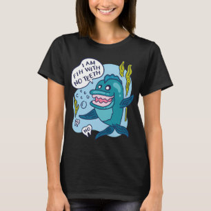 Ik ben Fih zonder Tanden Meme Grappige Vis T-shirt