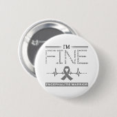 Ik ben Fine Encephalitis Warrior Ronde Button 5,7 Cm (Voorkant /achterkant)