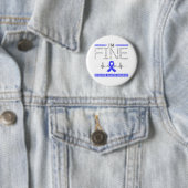 Ik ben Fine Prostate Cancer Warrior Ronde Button 5,7 Cm (In situ)