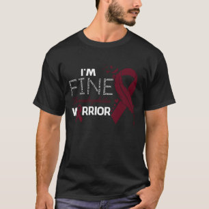 Ik ben Fine Trombofilie Warrior Awareness Feather T-shirt