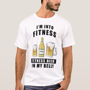 Ik ben Fit, Fitness Bier In Mijn Buik - Grappig T-shirt