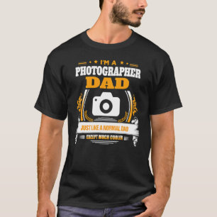 Ik ben fotograaf papa vaders dag fotografie cam t-shirt