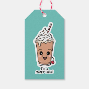 Ik ben Frappe-tastic Frappe met slagroom Cadeaulabel