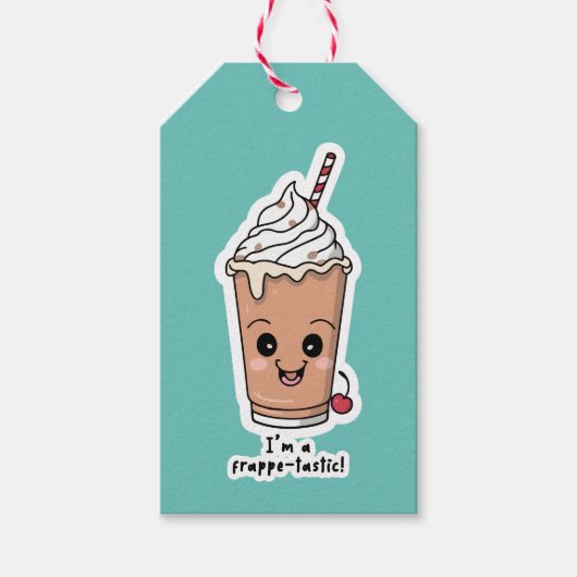 Ik ben Frappe-tastic | Frappe met slagroom Cadeaulabel (Voorkant)