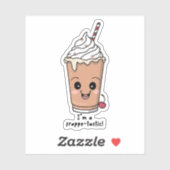 Ik ben Frappe-tastic | Frappe met slagroom Sticker (Vel)