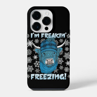 Ik ben Freakin' Freezing Highland Koe Pullover iPhone 14 Plus Hoesje