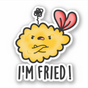 Ik ben Fried Funny Tempura Sushi Pun Sticker