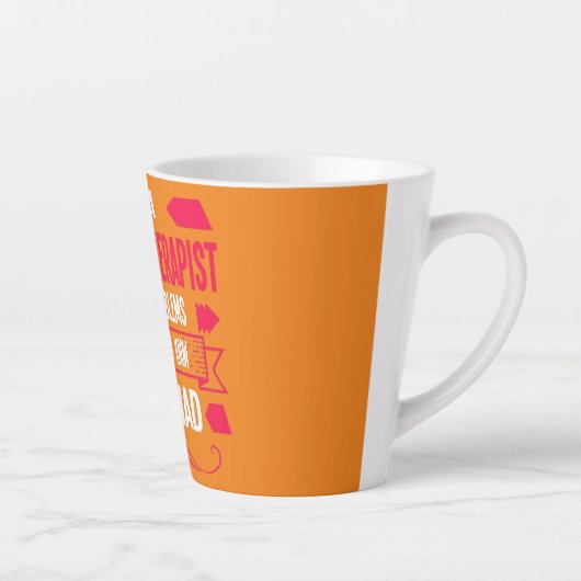 Ik ben fysiotherapeut latte mok (Rechts)