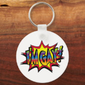 Ik ben Gay Burst Sleutelhanger (Voorkant)