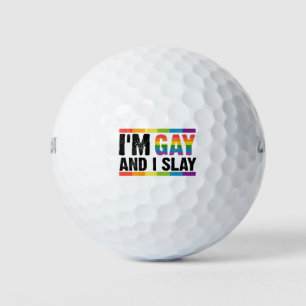 Ik ben gay en ik sla LGBTQ Gay Pride Golfballen