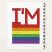 Ik ben Gay | Regenboogvlag Planner (Achterkant)