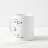 Ik ben geadopteerd! koffiemok (Voorkant links)
