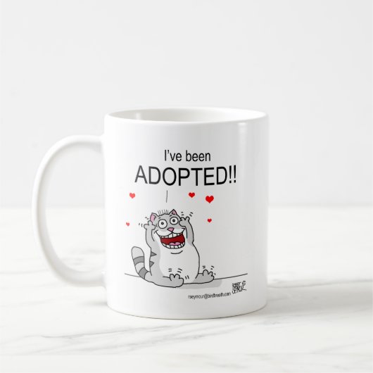 Ik ben geadopteerd! koffiemok (Links)
