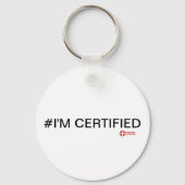 #Ik ben gecertificeerd knop Sleutelhanger (Voorkant)
