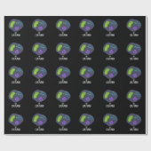 Ik ben gecultiveerd Funny Bacteria Pun Dark BG Cadeaupapier (Vlak)