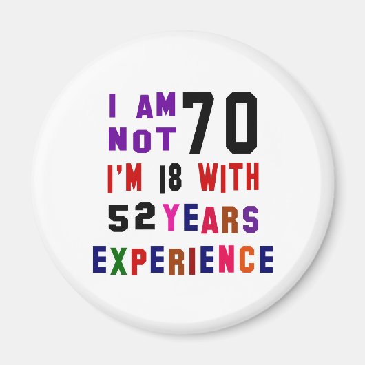 Ik ben geen 70 magneet (Voorkant)