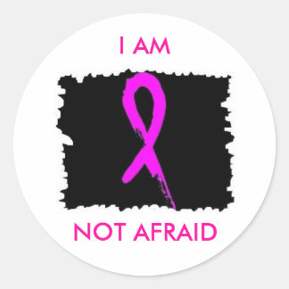 IK BEN GEEN AFRAID-Sticker Ronde Sticker