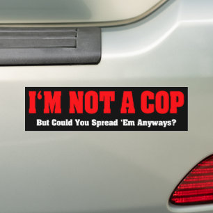 Ik ben geen agent - Grappige ondeugende volwassene Bumpersticker