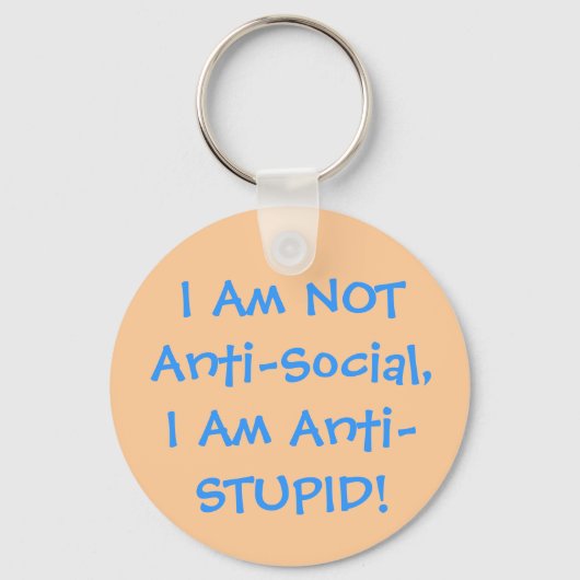 Ik ben GEEN antisociale Sleutelhangers (Voorkant)