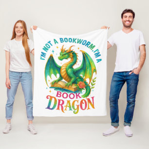 Ik ben geen boekenworm... fleece deken