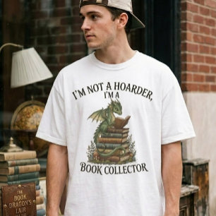 Ik ben geen boekenwurm, ik ben een boekendragon - t-shirt