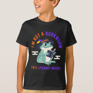 Ik ben geen boekenwurm, ik ben een literaire deugn t-shirt